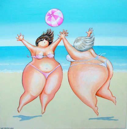 Lynn Worthington Card - Bouncy Babes - GC6011