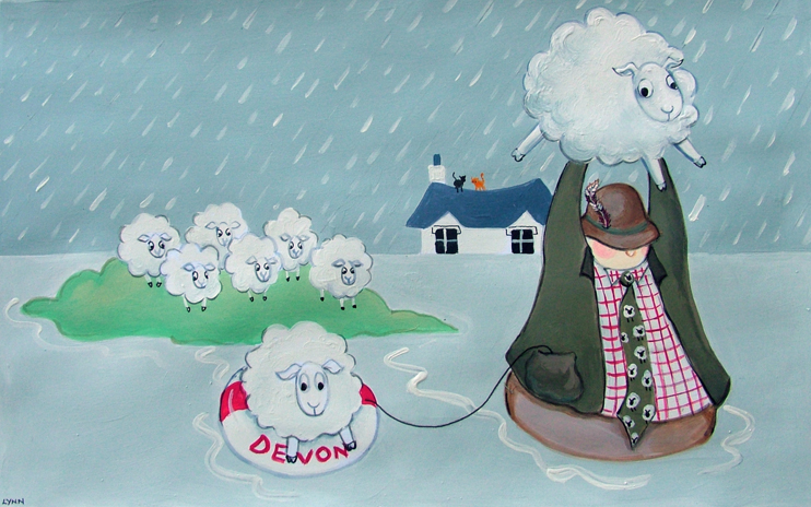 Rainy Devon - Lynn Worthington